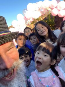 Balloon twisting makes smiles and happiness